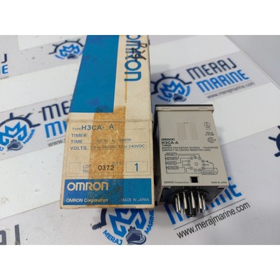Minuteur Omron H3CA-A 99,9S à 9990H 24/240Vac 12/240Vdc 3A