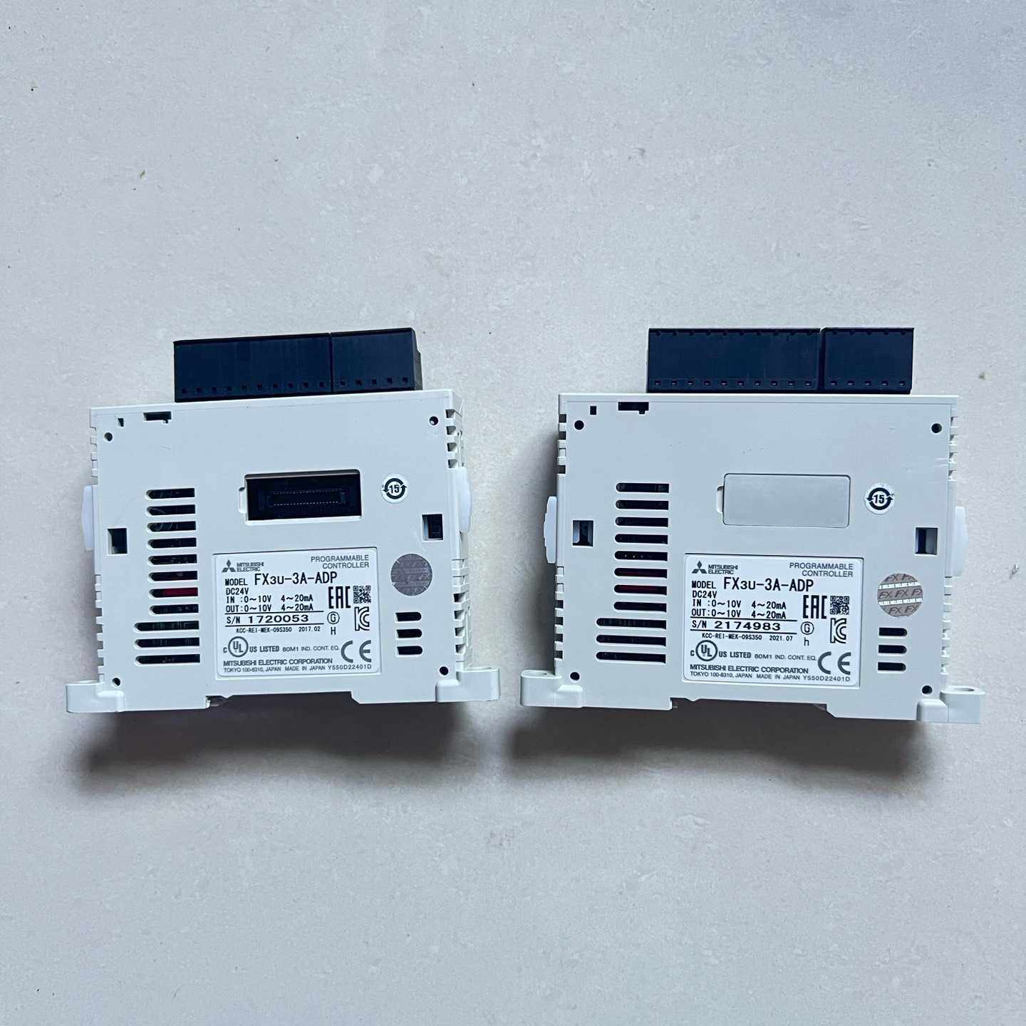 三菱PLC模块FX3U3AADP原装拆机实物拍摄