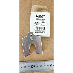 Lot of 10 PRECISION BRAND 50mm X 50mm X 1.00mm Metric Slotte