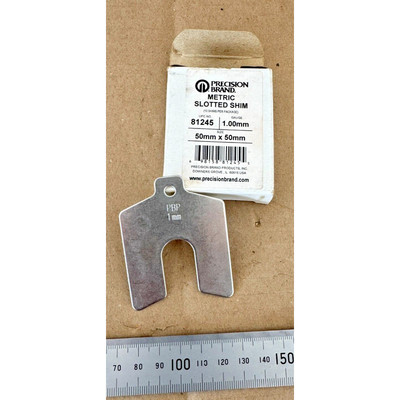 Lot of 10 PRECISION BRAND 50mm X 50mm X 1.00mm Metric Slotte