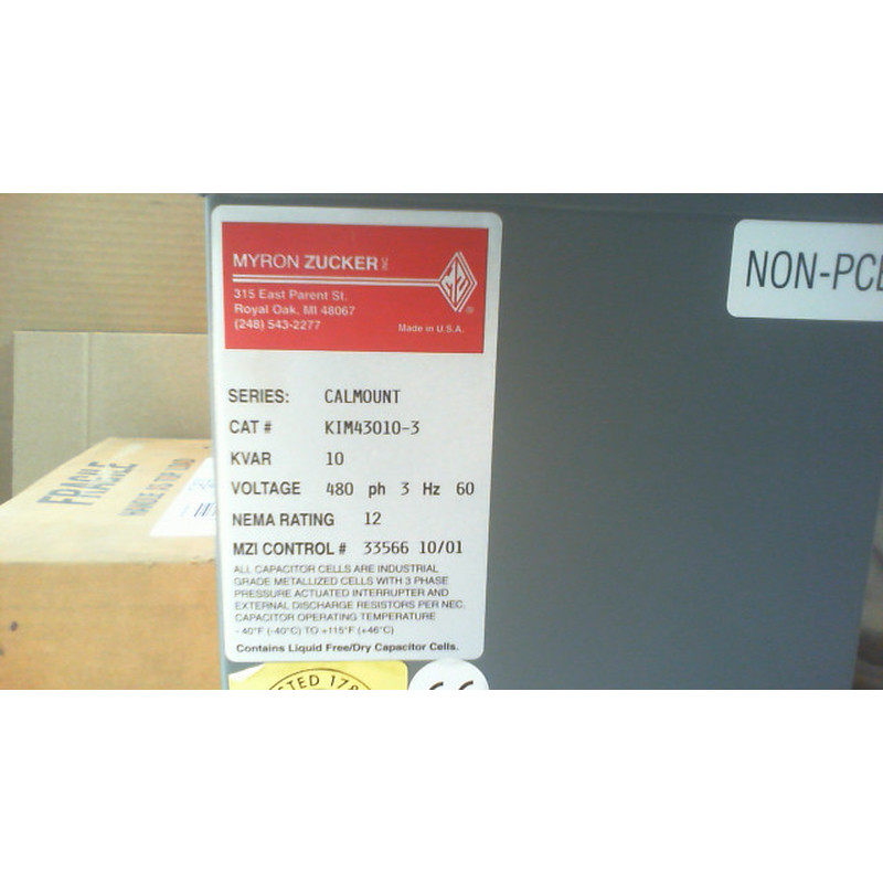 MYRON ZUCKER KIM43010-3 Calmount Serie Poder Factor Correcci