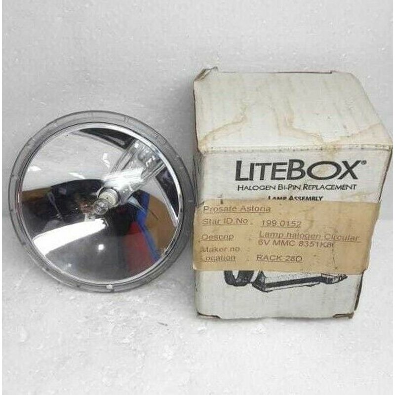 Litebox 6V MMC 8351K8 Bi-Polig Lampe Montage W / Austauschba