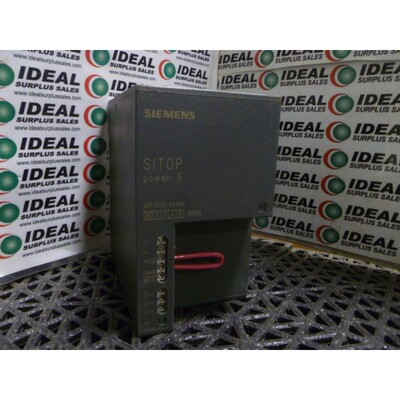 Siemens 6EP1333-2AA00 SITOP Fuente De Alimentación 24VDC 5A