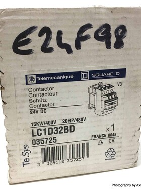 Contactor LC1D32BD Telemecanique 15kW 24VDC 035725 LC1D32-BD