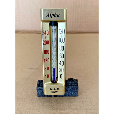 MAN B&W Alpha Thermometer 0-120 Celsius 90 Degree Angled Fit