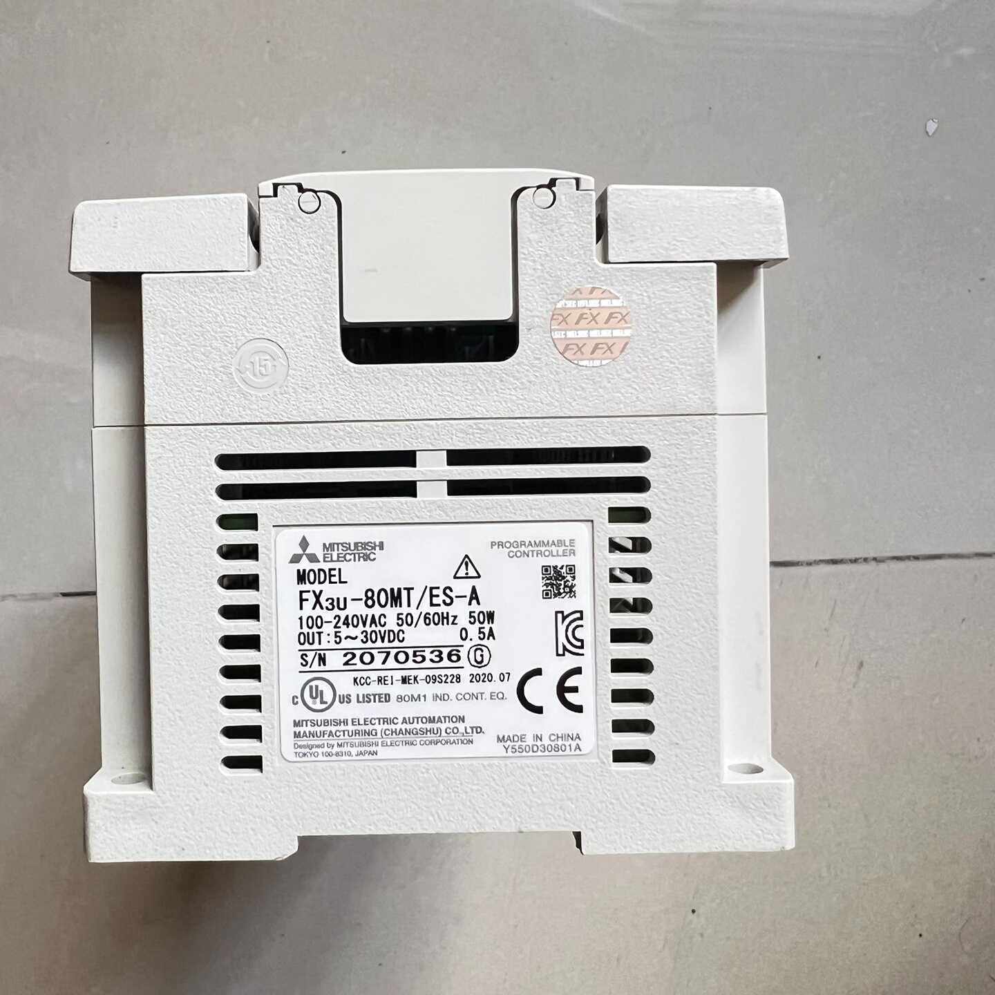 三菱PLCFX3U80MTESA原装正品拆机实物