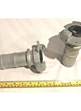 2 X Minsup S - Hose Tail Couplings 50mm - OptiLoc Brand. Zin