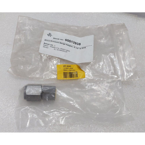 RS 257-8943 1/4 BSP X M16 Direct Pressure Gauge Adaptor