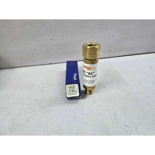 Wescol Type 83 Flashback Arrestor Sauerstoff 15 Stange / 150