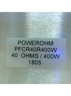 Powerohm PFCR40R400W Resistor 40 OHMS / 400W - New No Box