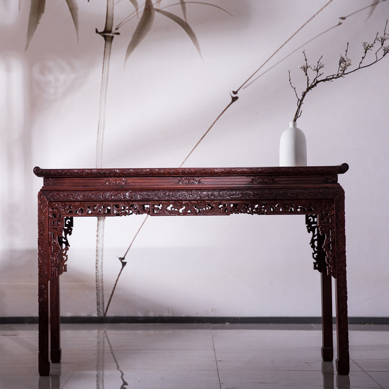 明清新中式古典仿古红木家具酸枝木花梨木实木平头条案供桌画案