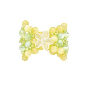 买2送1!独家 swingset同款夸张蝴蝶结猫眼编织戒指琉璃花朵戒指