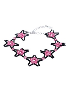 22/ss自制ins风格串珠水晶星星y2k手链戒指swingset同款