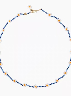 duckwave泫雅风戒指花串珠项链