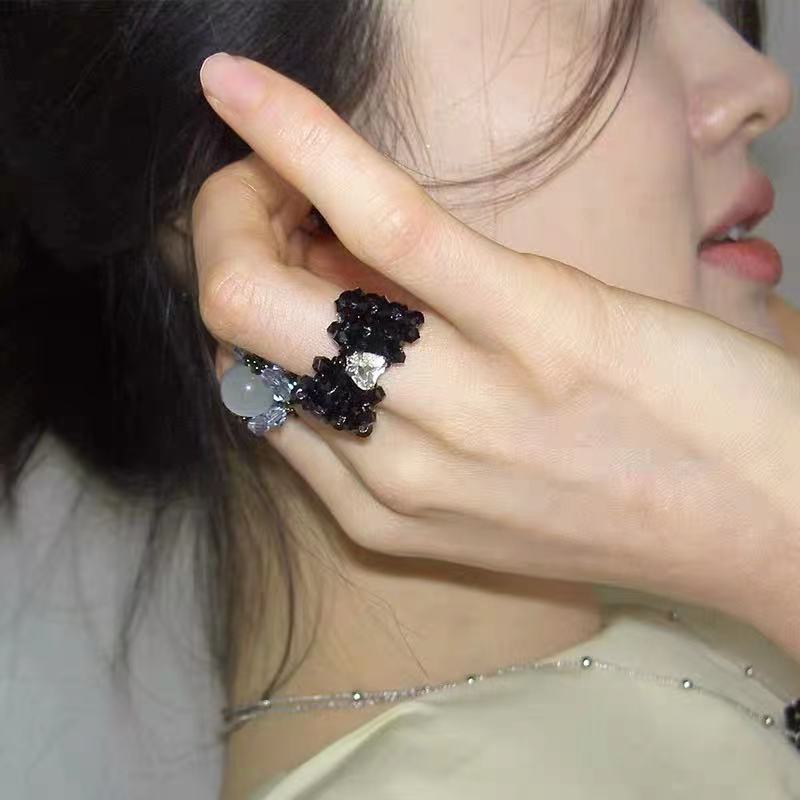 自制买2送小众手工编织蝴蝶结