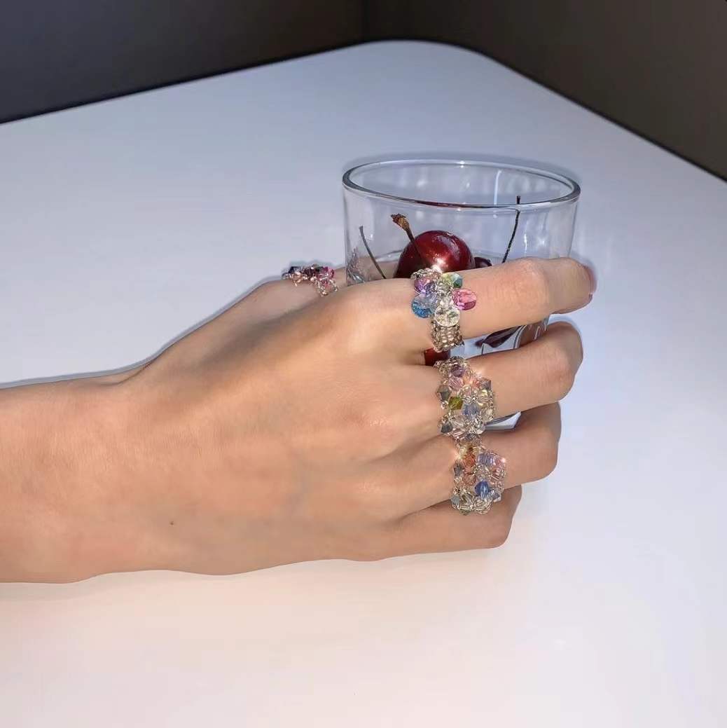 买2送1swingset同款ins水晶花