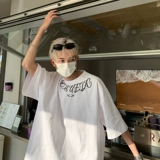 Tide, летняя трендовая брендовая футболка с коротким рукавом в стиле хип-хоп, круглый воротник, оверсайз, короткий рукав