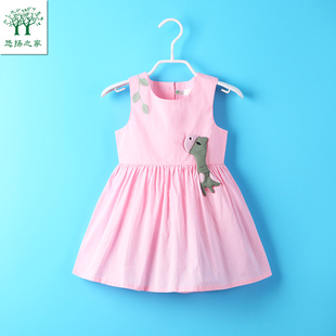 女宝宝纯棉连衣裙二4三5岁女童裙子背心裙儿童公主裙洋气夏装 薄款
