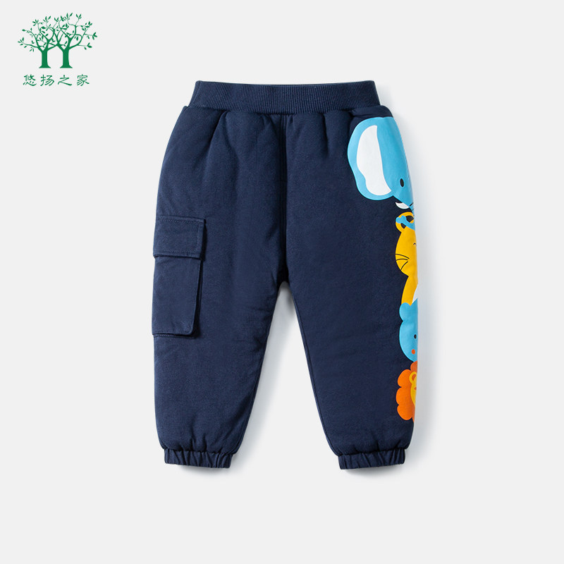 冬季男宝宝夹棉棉裤一条过冬男童冬装加厚裤子儿童小童外穿保暖裤,童装/婴儿装/亲子装,裤子,淘宝优惠券,粉丝福利购,淘宝优惠卷