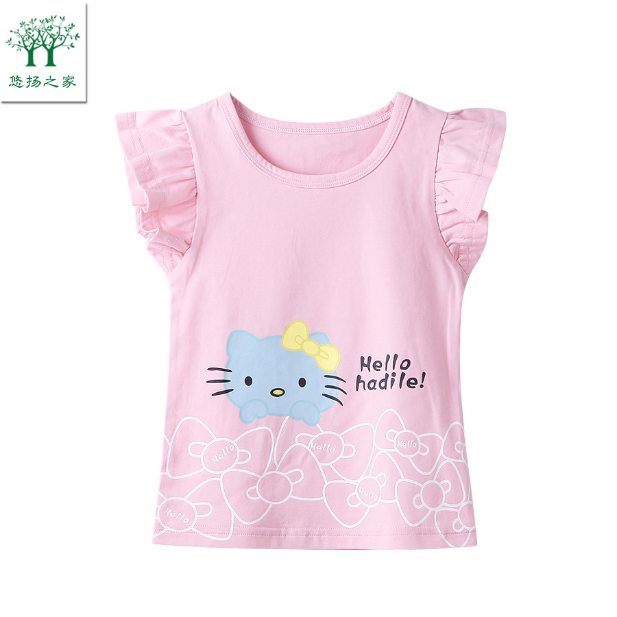 2018新款夏装女宝宝短袖上衣婴儿T恤一二3三4两5岁女童儿童打底衫,童装/婴儿装/亲子装,T恤,淘宝优惠券,粉丝福利购,淘宝优惠卷