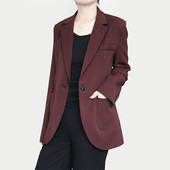 2025秋季 收腰显瘦通勤职业高级感安哥拉红西服 外套女修身 新款 西装