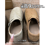 小个子！内增高9.5CM勃肯鞋2025秋冬新款厚底一脚蹬懒人厚底单鞋