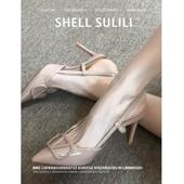 不累脚 细跟尖头性感包头凉鞋 裸色名媛绝美浅口高跟鞋 2025春夏季