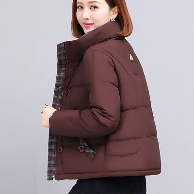 棉服女冬季2025新款加厚女款显瘦不臃肿妈妈棉袄冬装洋气棉衣外套