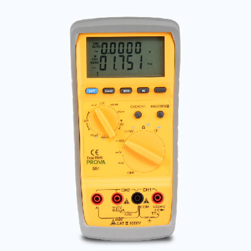台湾双通道数字万用表数据记录