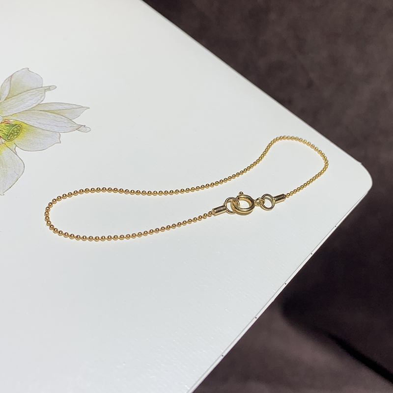 美国14K包金豆豆手链轻奢极简
