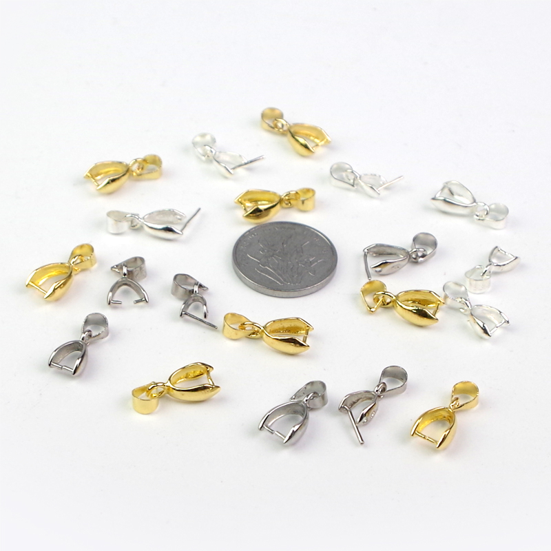 diy饰品配件s925镀银瓜子扣吊坠