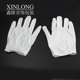航图纯棉白手套薄礼仪全棉工作接待文玩盘珠阅兵保安表演劳保手套
