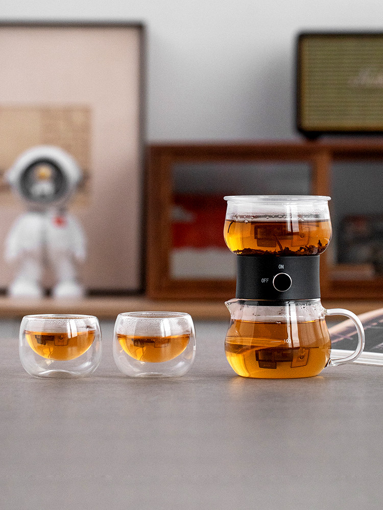皇家小客企鹅快速杯便携式优雅杯一键式茶分离器杯旅行茶具懒茶机