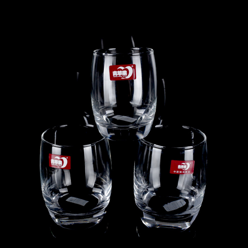 青苹果创意风玻璃酒杯