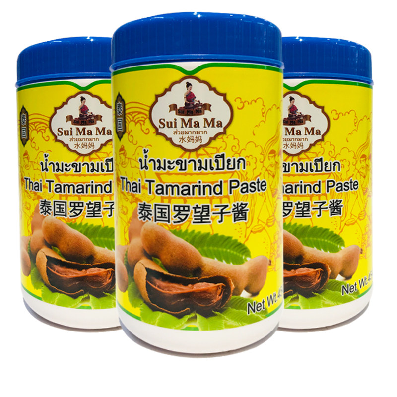 泰国进口水妈妈罗望子酱454g罐装常温无核酸芷酸角膏酸甜多省包邮