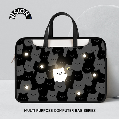 VISION闪光猫咪笔记本电脑包