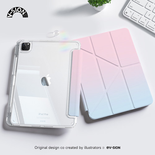 唯鑫V-SION蓝粉渐变适用ipadair5