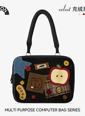 V-SION【轻语双栖】手提笔记本电脑包单肩适用苹果macbook15.6寸小新air13.3华为matebook联想女14pro保护套