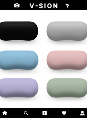 V-SION简约纯色护腕鼠标垫小号手腕垫鼠标手护办公桌垫腕键盘手托