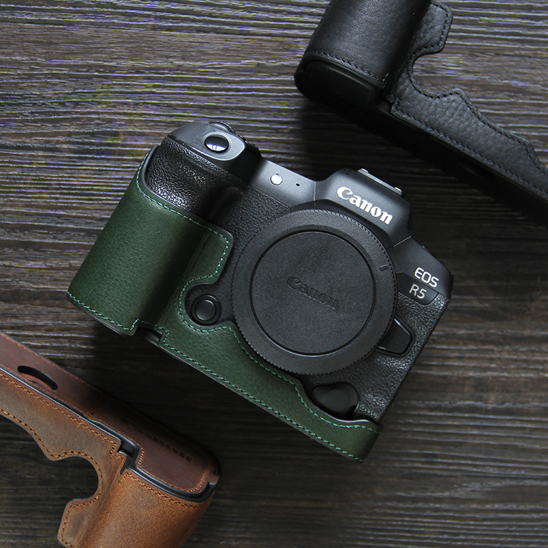 适用佳能EOSR6二代真皮相机套