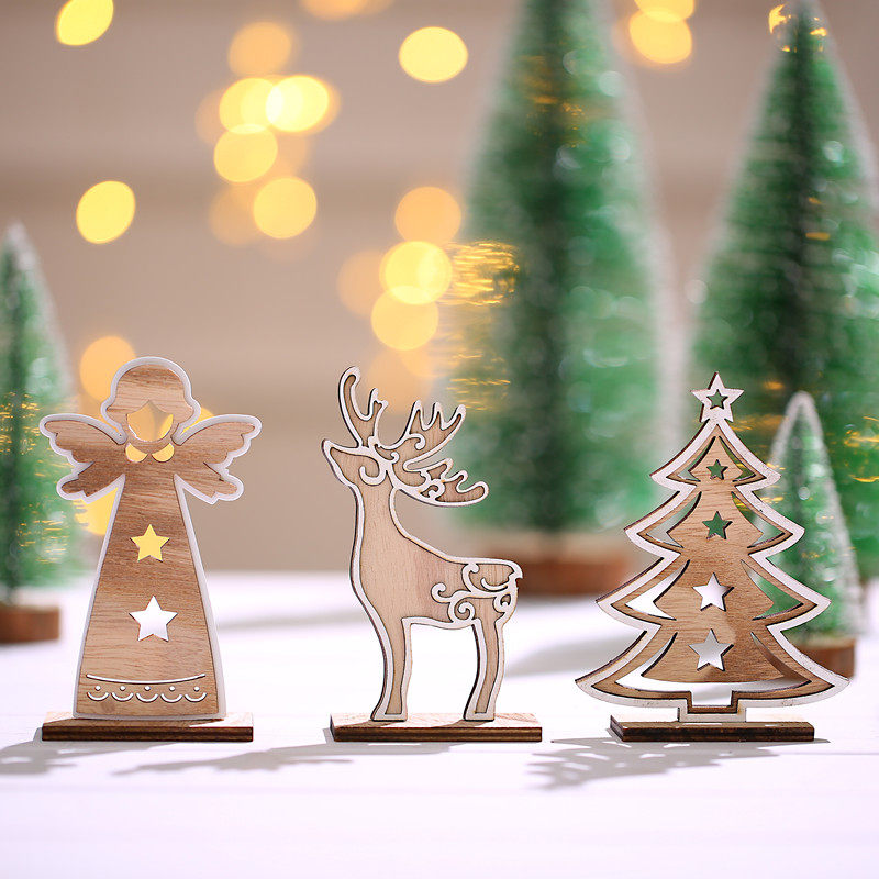 deer christmas decoration table craft ornament xmas party