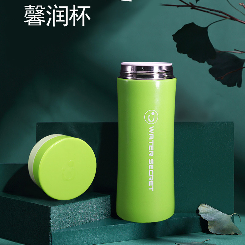 陶瓷保温杯骨瓷内胆双层真空不锈钢文艺男女定制泡茶漏过滤网水杯