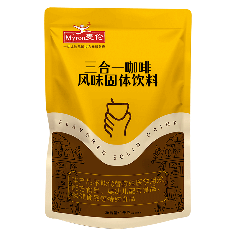 速溶咖啡粉三合一麦伦拿铁