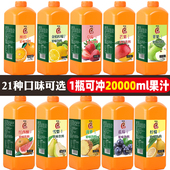 浓缩果汁商用橙汁果浆橙c柠檬汁饮料原浆 调酒浓缩汁专用果蜜浓浆