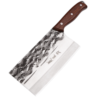 楚家刀手工锻打金门炮弹钢菜刀斩切两用切肉厨师切片厨房刀具大全