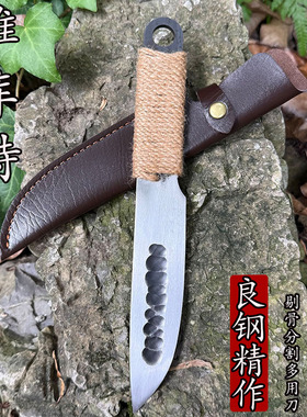 手工雅库特刀户外生存刀狩猎刀BC露营刀EDC野营刀北欧直刀高硬度