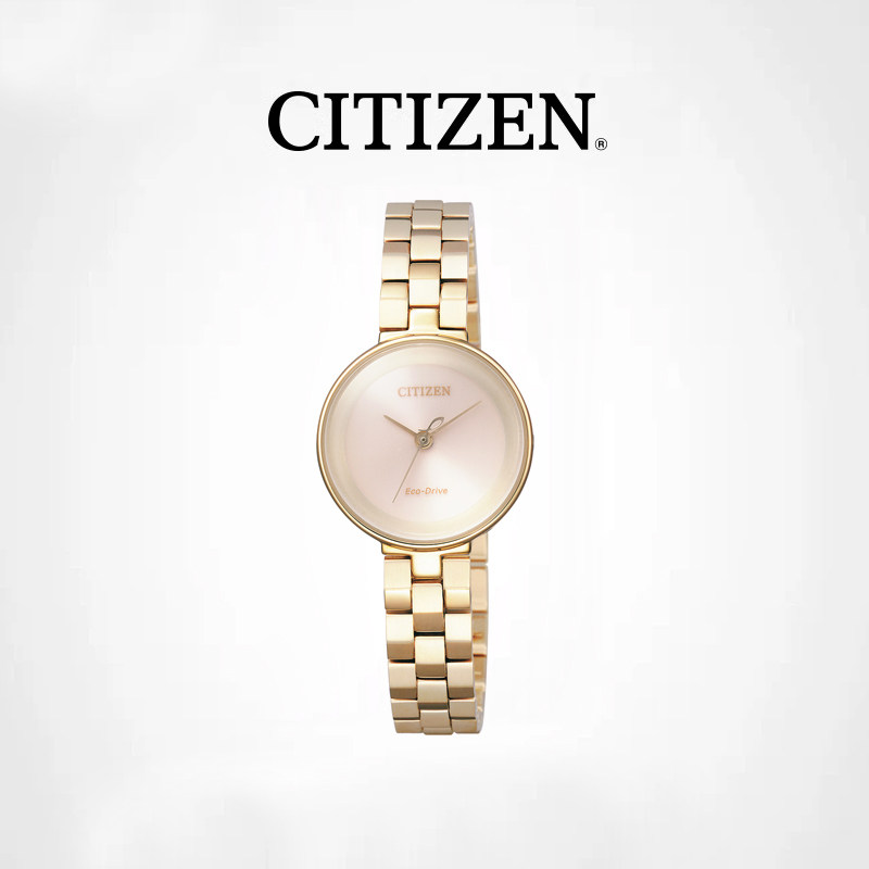 【清仓款】CITIZEN西铁城 正品光动能玫瑰金时尚女表EW5503-59W