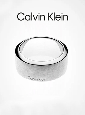 Calvin Klein【清仓款】CK磨砂戒指高级感设计时尚情侣款戒指指环