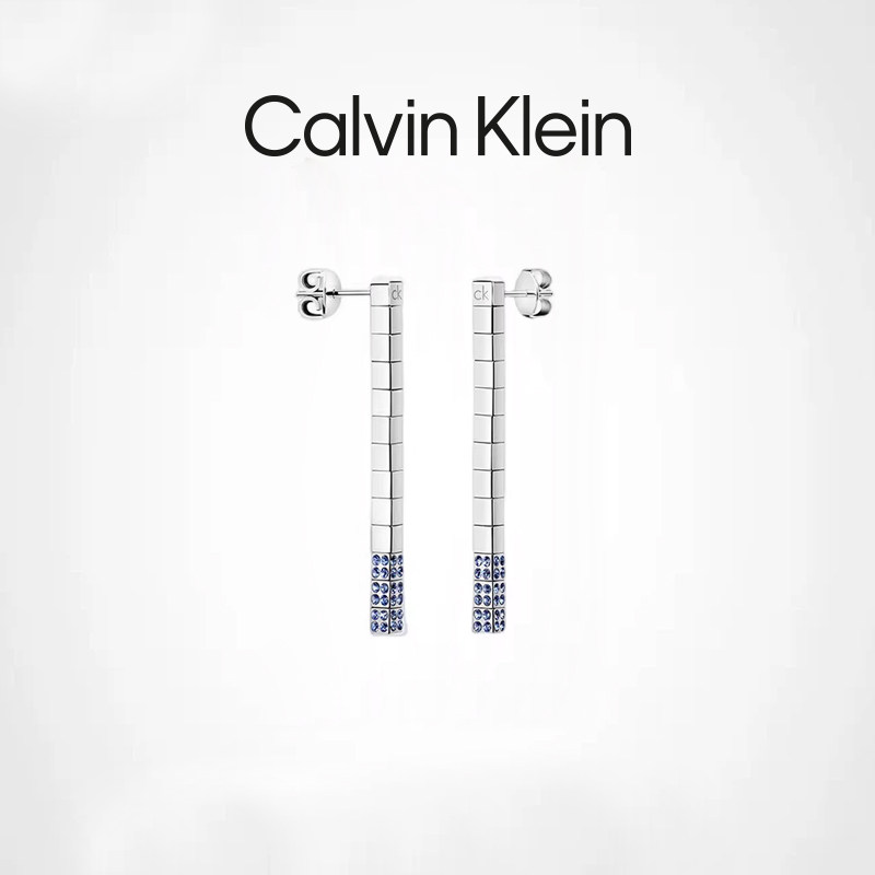 Calvin Klein【清仓】ck耳钉女士感简约个性气质高级玫瑰金耳饰