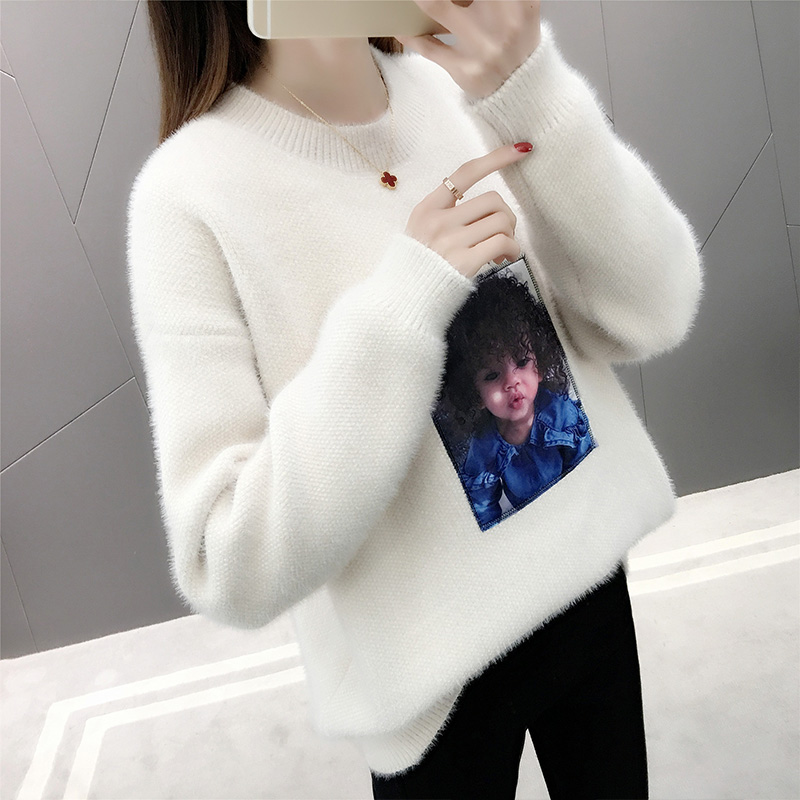 Sweater girl 2019 Spring new pattern Korean Edition Easy Western style Versatile thickening Primer Sweaterin the Women's clothing/Boutique , Sweaters  category - from Buy2taobao.com to provide professional Taobao agent buy service
